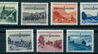 Liechtenstein, Dienstmarken 1947, leichter Falz