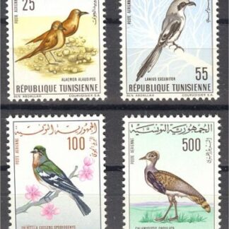 Tunesien, Prachtsatz "Vögel" 1965, postfrisch!