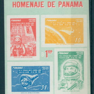 PANAMA, NUMMERIERTE BLOCKAUSGABE 1962 WELTRAUM, JOHN GLENN postfrisch