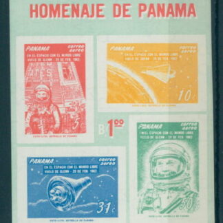 PANAMA, NUMMERIERTE BLOCKAUSGABE 1962 WELTRAUM, JOHN GLENN postfrisch